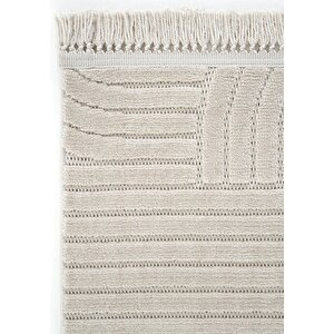 Stone 1090 Bej Kaymaz Taban Koridor Halısı Kesme Yolluk Mutfak Halısı Modern Salon Halısı 80x200 cm