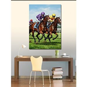 Kanvas Tablo At Yarışı Sahnesi 100x140 cm
