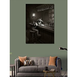 Kanvas Tablo Bar Atmosferinde Pinokyo 70x100 cm