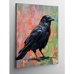 Kanvas Tablo Kuzgun Ve Gizemli Atmosfer 100x140 cm