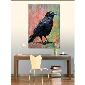 Kanvas Tablo Kuzgun Ve Gizemli Atmosfer 100x140 cm