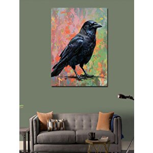 Kanvas Tablo Kuzgun Ve Gizemli Atmosfer 100x140 cm