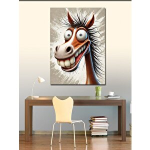 Kanvas Tablo Gülen At Ve Mizah 50x70 cm