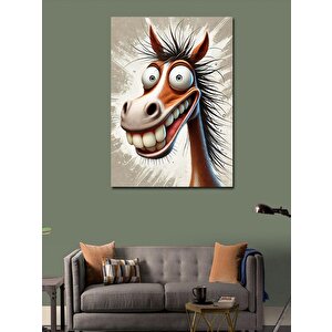 Kanvas Tablo Gülen At Ve Mizah 50x70 cm