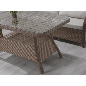 Venüs 3-1-1 Bahçe Ve Balkon Koltuk + Masa Takımı Kahverengi