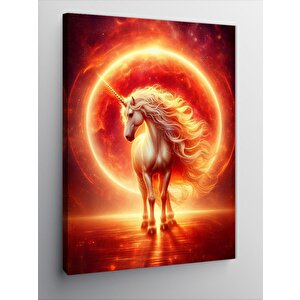 Kanvas Tablo Ateş Çemberindeki At 50x70 cm