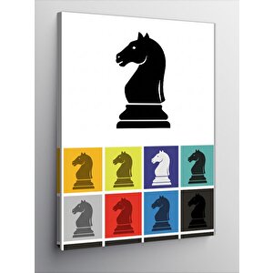 Kanvas Tablo Satranç At Figürü 50x70 cm