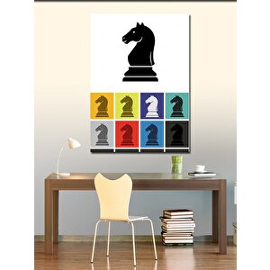 Kanvas Tablo Satranç At Figürü 50x70 cm
