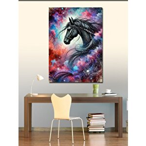 Kanvas Tablo Galaksi Atı Çizimi 100x140 cm