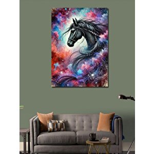 Kanvas Tablo Galaksi Atı Çizimi 50x70 cm
