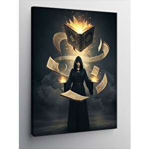 Kanvas Tablo Büyü Ve Uçan Kitaplar 100x140 cm
