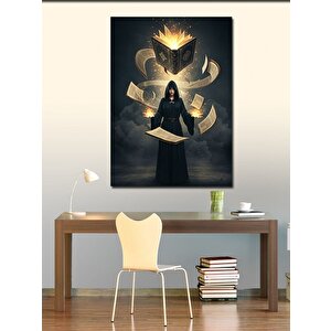 Kanvas Tablo Büyü Ve Uçan Kitaplar 100x140 cm