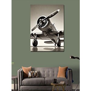 Kanvas Tablo Eski Model Uçak 100x140 cm