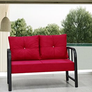 Alart 2-1-1 Bahçe Ve Balkon Koltuk Takımı Kırmızı