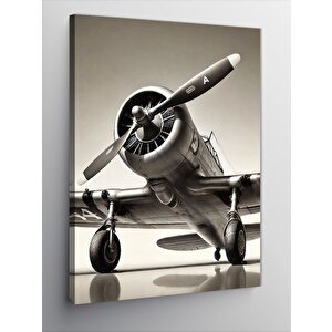 Kanvas Tablo Eski Model Uçak 70x100 cm