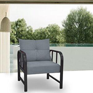 Alart 3-1-1 Bahçe Ve Balkon Koltuk Takımı Gri