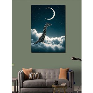 Kanvas Tablo Gökyüzünde Zürafa 50x70 cm