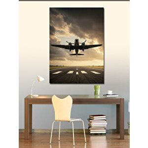 Kanvas Tablo Kalkış Yapan Uçak Manzarası 50x70 cm