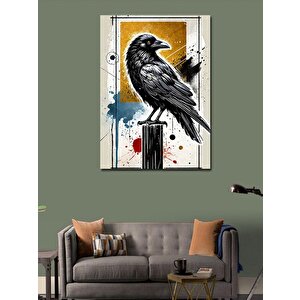 Kanvas Tablo Kuzgun Ve Gizemli Atmosfer 100x140 cm