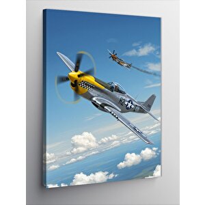 Kanvas Tablo Uçak Gökyüzünde 70x100 cm