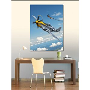 Kanvas Tablo Uçak Gökyüzünde 70x100 cm