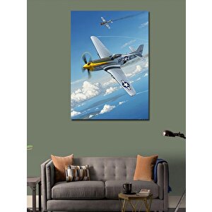 Kanvas Tablo Havadaki Tarihi Uçak 70x100 cm