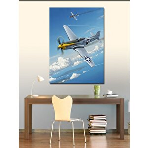 Kanvas Tablo Havadaki Tarihi Uçak 100x140 cm
