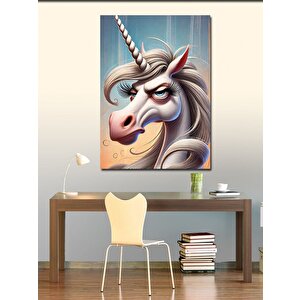 Kanvas Tablo Efsanevi Tek Boynuzlu At 100x140 cm