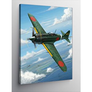 Kanvas Tablo Retro Uçak Çizimi 100x140 cm