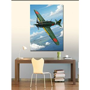 Kanvas Tablo Retro Uçak Çizimi 50x70 cm