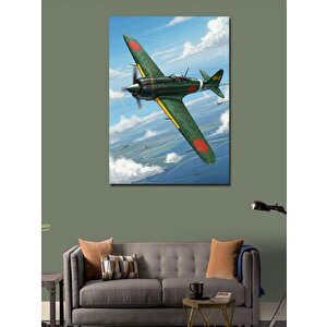 Kanvas Tablo Retro Uçak Çizimi 50x70 cm