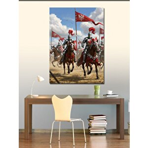Kanvas Tablo Savaşta Atlı Askerler 50x70 cm