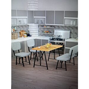 Hayat 2 Sandalyeli 1 Bench Mutfak Masa Takımı Atlantik Çam