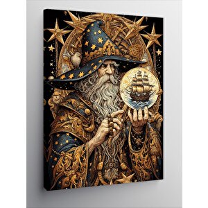 Kanvas Tablo Büyücü Ve Kozmik Küre 50x70 cm