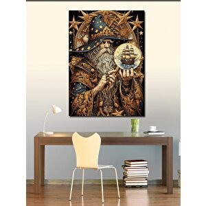 Kanvas Tablo Büyücü Ve Kozmik Küre 50x70 cm