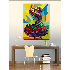 Kanvas Tablo Flamenko Dansçısı 70x100 cm