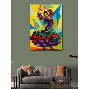 Kanvas Tablo Flamenko Dansçısı 100x140 cm