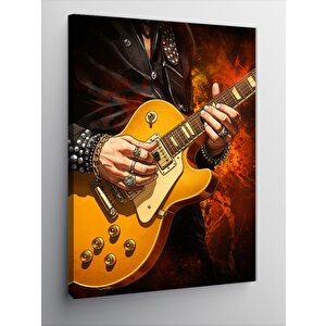 Kanvas Tablo Elektro Gitar Ve Müzik 100x140 cm