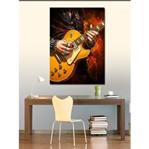 Kanvas Tablo Elektro Gitar Ve Müzik 100x140 cm