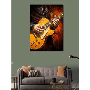 Kanvas Tablo Elektro Gitar Ve Müzik 100x140 cm