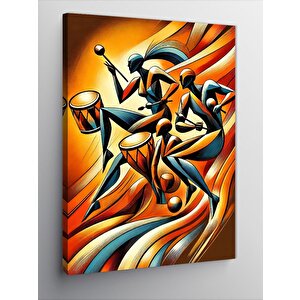 Kanvas Tablo Renkli Caz Dansçıları 50x70 cm