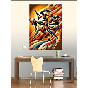 Kanvas Tablo Renkli Caz Dansçıları 100x140 cm