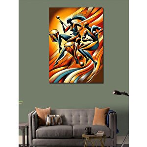 Kanvas Tablo Renkli Caz Dansçıları 100x140 cm