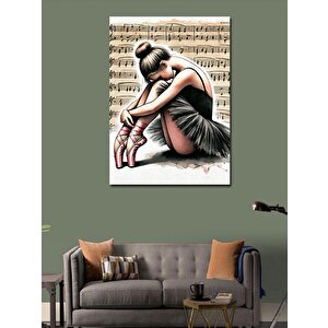 Kanvas Tablo Balerin Ve Zarif Poz 50x70 cm