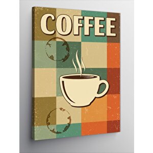 Kanvas Tablo Retro Kahve Posteri 70x100 cm
