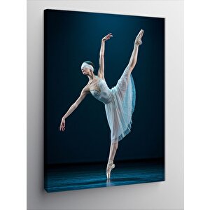 Kanvas Tablo Sahne Işıklarında Balerin 70x100 cm