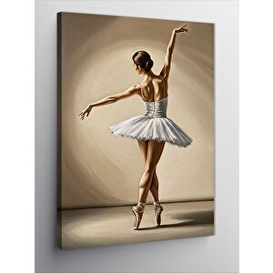 Kanvas Tablo Balerin Ve Zarif Poz 100x140 cm
