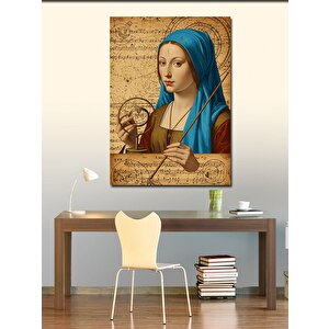Kanvas Tablo Müzik Ve Genç Kız 70x100 cm
