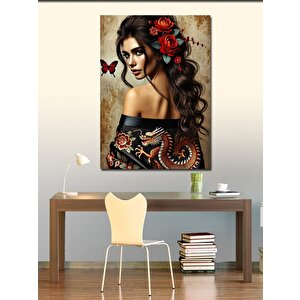 Kanvas Tablo Güzellik Ve Kelebekler 100x140 cm