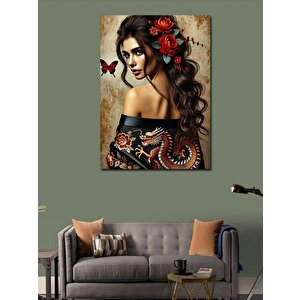 Kanvas Tablo Güzellik Ve Kelebekler 100x140 cm